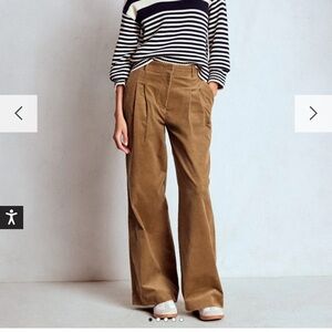 Boden Tan Wide Leg Pants